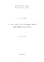 prikaz prve stranice dokumenta VAŽNOST INFRASTRUKTURE ZA RAST I RAZVOJ MORSKIH LUKA