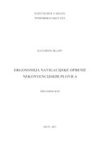 prikaz prve stranice dokumenta ERGONOMIJA NAVIGACIJSKE OPREME NEKONVENCIJSKIH PLOVILA
