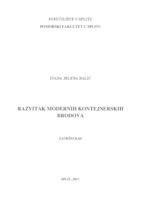 prikaz prve stranice dokumenta Razvitak modernih kontejnerskih brodova