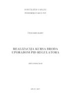 prikaz prve stranice dokumenta Realizacija kursa broda uporabom PID regulatora