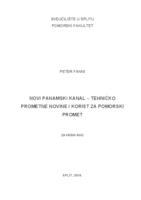 prikaz prve stranice dokumenta Novi Panamski kanal - tehničko prometne novine i korist za pomorski promet