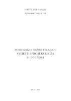 prikaz prve stranice dokumenta Pomorsko tržište rada u svijetu i projekcije za budućnosti