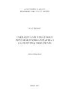prikaz prve stranice dokumenta Usklađivanje strategije pomorskih organizacija s zahtjevima okruženja