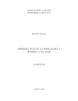 prikaz prve stranice dokumenta Oprema plivača s perajama i ronioca na dah