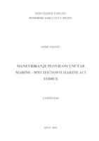 prikaz prve stranice dokumenta Manevriranje plovilom unutar marine - specifičnosti marine ACI Vodice