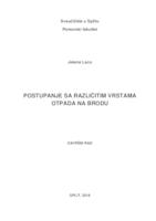 prikaz prve stranice dokumenta Postupanje s različitim vrstama otpada na brodu