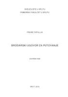 prikaz prve stranice dokumenta Brodarski ugovori za putovanje