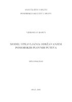 prikaz prve stranice dokumenta Model upravljanja održavanjem pomorskih plovnih puteva