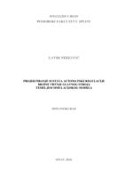 prikaz prve stranice dokumenta Projektiranje sustava automatske regulacije brzine vrtnje glavnog stroja temeljem simulacijskog modela