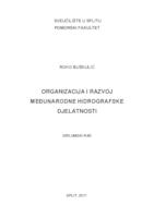 prikaz prve stranice dokumenta Organizacija i razvoj Međunarodne hidrografske djelatnosti