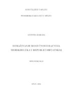 prikaz prve stranice dokumenta Istraživanje mogućnosti razvoja morskih luka u Republici Hrvatskoj