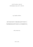 prikaz prve stranice dokumenta Izvor moći: Produktivni i neproduktivni autoritet