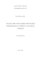 prikaz prve stranice dokumenta Analiza organizacijske strategije i performansi na tržištu nautičkog turizma