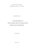 prikaz prve stranice dokumenta Sudar brodova imovinsko-pravni, procesni i preventivni propisi