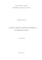 prikaz prve stranice dokumenta Analiza jednog tipičnog projekta suvremene jahte
