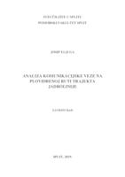 prikaz prve stranice dokumenta Analiza komunikacijske veze na plovidbenoj ruti trajekta Jadrolinija