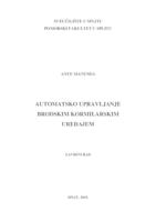 prikaz prve stranice dokumenta Automatsko upravljanje brodskim kormilarskim uređajem