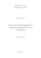prikaz prve stranice dokumenta Razvoj autonomnih brodova i komunikacijskih sustava za autonomiju