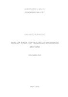 prikaz prve stranice dokumenta Analiza rada i optimizacija brodskog motora