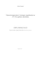 prikaz prve stranice dokumenta Utjecaj temperature i izotopne supstitucije na UV-Vis spektar askorbata