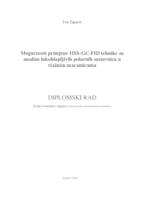 prikaz prve stranice dokumenta Mogućnosti primjene HSS-GC-FID tehnike za analizu lakohlapljivih polarnih sastavnica u vlažnim maramicama