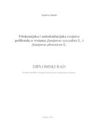 prikaz prve stranice dokumenta Fitokemijska i antioksidacijska svojstva polifenola u vrstama Juniperus oxycedrus L. i Juniperus phoenicea L.