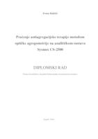 prikaz prve stranice dokumenta Praćenje antiagregacijske terapije metodom optičke agregometrije na analitičkom sustavu Sysmex CS-2500