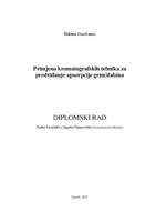 prikaz prve stranice dokumenta Primjena kromatografskih tehnika za predviđanje apsorpcije gemcitabina