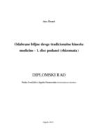 prikaz prve stranice dokumenta Odabrane biljne droge tradicionalne kineske medicine - 1. dio: podanci (rhizomata)