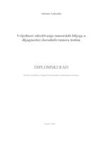 prikaz prve stranice dokumenta Vrijednost određivanja tumorskih biljega u dijagnostici zloćudnih tumora testisa