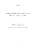 prikaz prve stranice dokumenta Fitokemijska karakterizacija i biološki učinci biljne vrste Ziziphus jujuba Mill