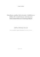 prikaz prve stranice dokumenta Simultana analiza fulvestranta i inhibitora o ciklinu D ovisnih kinaza micelarnom elektrokinetičkom kromatografijom