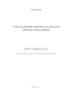 prikaz prve stranice dokumenta Utjecaj pojedinih čimbenika na pojavnost infekcija dermatofitima