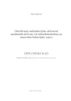 prikaz prve stranice dokumenta Određivanje antibakterijske aktivnosti amidinskih derivata 3,4-etilendioksitiofena na anaerobne bakterijske sojeve