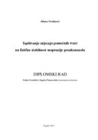 prikaz prve stranice dokumenta Ispitivanje utjecaja pomoćnih tvari na fizičku stabilnost suspenzije posakonazola