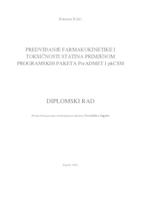 prikaz prve stranice dokumenta Predviđanje farmakokinetike i toksičnosti statina primjenom programskih paketa PreADMET i pkCSM