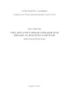 prikaz prve stranice dokumenta Usklađivanje farmakoterapije kod prijama na bolničko liječenje 