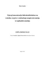 prikaz prve stranice dokumenta Utjecaj koncentracije hidroksietilceluloze na reološka svojstva i oslobađanje mupirocin-kalcija iz topikalnih emulzija