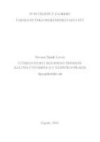 prikaz prve stranice dokumenta Učinkovitost i sigurnost primjene kalcija i vitamina D u kliničkoj praksi