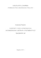 prikaz prve stranice dokumenta Dobrobiti i rizici hormonskoga nadomjesnoga liječenja u postmenopauzi