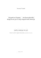prikaz prve stranice dokumenta Kognitivni doping - (ne)farmakološke mogućnosti povećanja kognitivnih funkcija