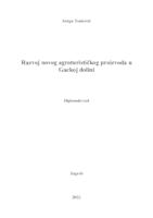prikaz prve stranice dokumenta Razvoj novog agroturističkog proizvoda u Gackoj dolini