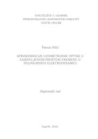 prikaz prve stranice dokumenta Aproksimacija geometrijske optike u zakrivljenom prostor-vremenu u nelinearnoj elektrodinamici