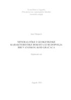prikaz prve stranice dokumenta Mineraloške i geokemijske karakteristike boksita iz Rudopolja Bruvanjskog kod Gračaca