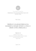 prikaz prve stranice dokumenta Priprava i karakterizacija koordinacijskih spojeva cinka s derivatima imidazola