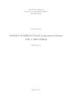 prikaz prve stranice dokumenta Analiza staništa čaglja (Canis aureus Linnaeus, 1758) u Hrvatskoj