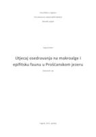 prikaz prve stranice dokumenta Utjecaj osedravanja na makroalge i epifitsku faunu u Prošćanskom jezeru