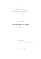 prikaz prve stranice dokumenta Matematički paradoksi