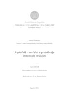 prikaz prve stranice dokumenta AlphaFold - novi alat u predviđanju proteinskih struktura