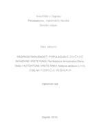 prikaz prve stranice dokumenta Rasprostranjenost i populacijske značajke invazivne vrste raka Pacifastacus leniusculus (Dana, 1852) i autohtone vrste raka Astacus astacus (Linné, 1758) na području Međimurja